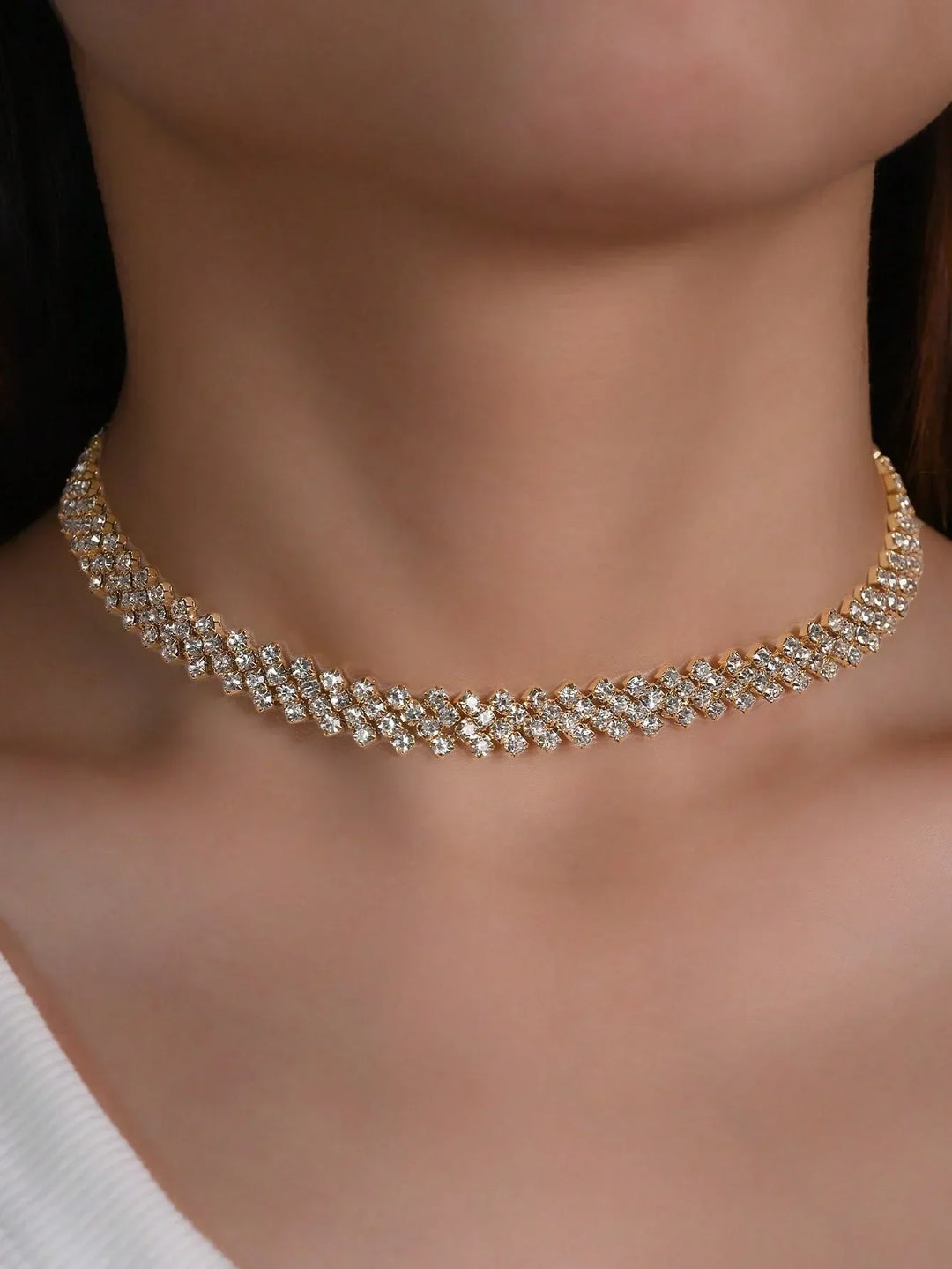 Collar Elegante con Strass