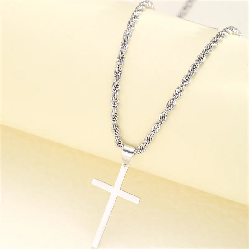 Collar Cruz Color oro Unisex