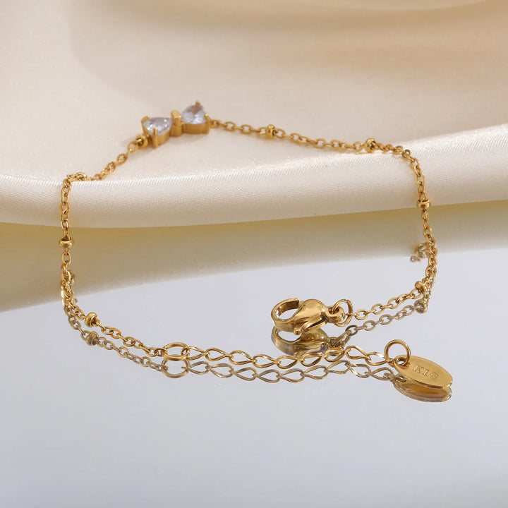 Elegante Pulsera Colgante de Cristal Brillante