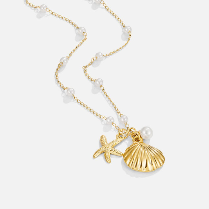 Collar con colgante de concha
