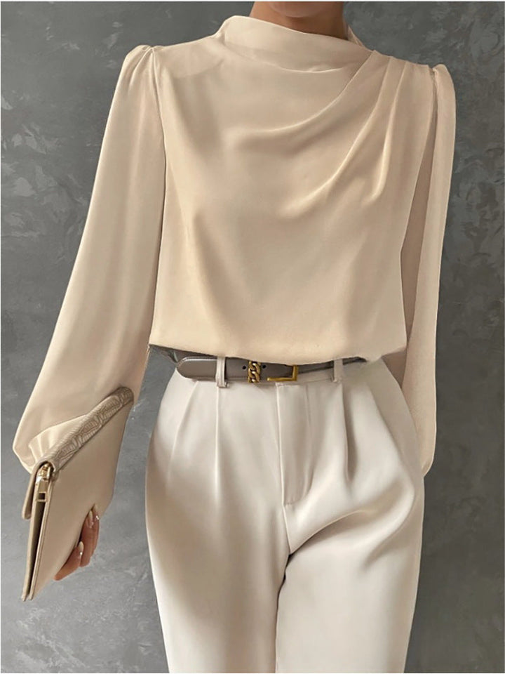 Blusa de Mujer Elegante Manga Larga para Verano en Eierschale