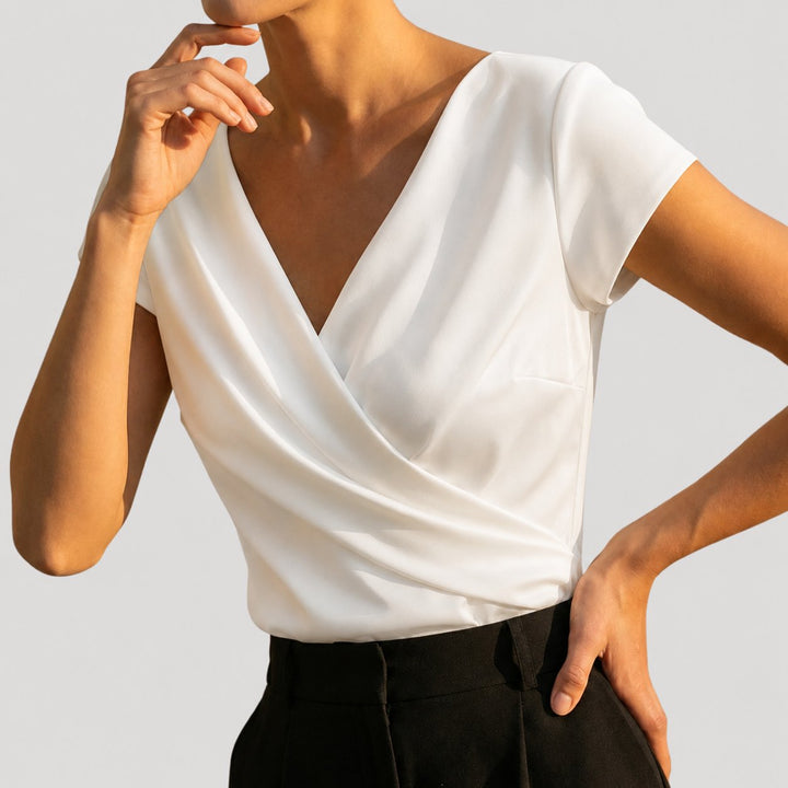 Blusa Elegante Envolvente para Mujer (2)