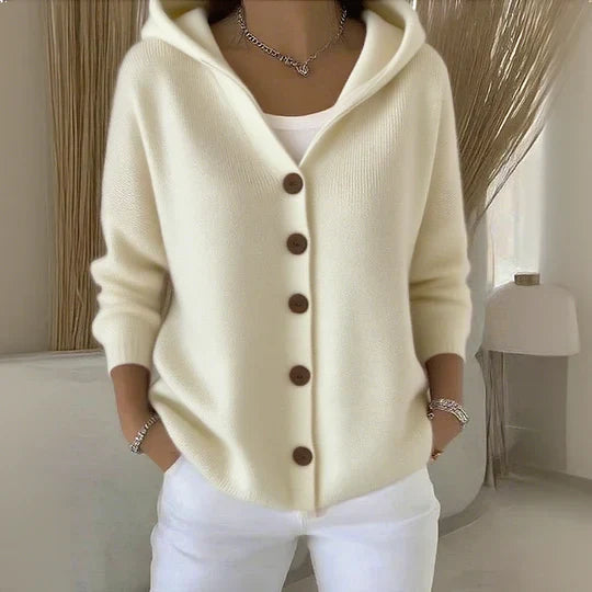 Cardigan de Punto Suave para Primavera en Beige