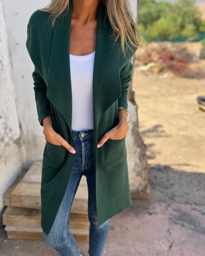 Chaqueta de punto suave elegante (2)