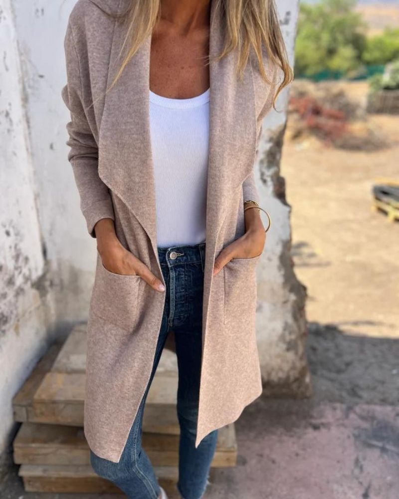 Chaqueta de punto suave elegante (4)