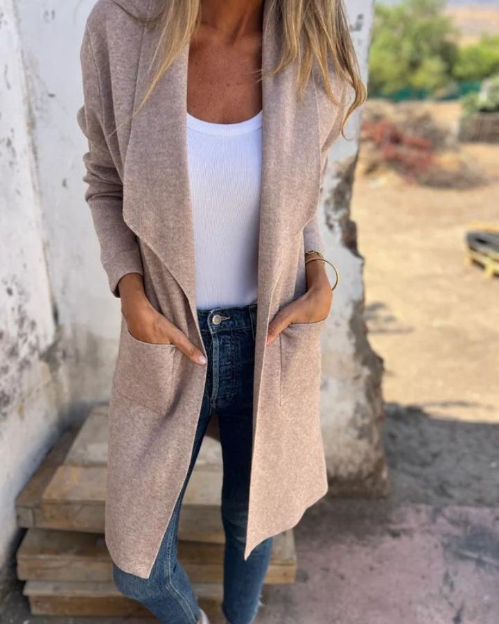 Chaqueta de punto suave elegante (4)