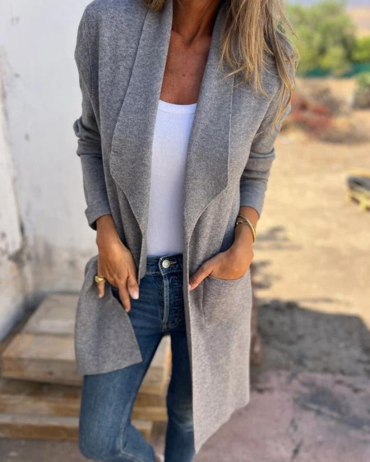 Chaqueta de punto suave elegante (8)
