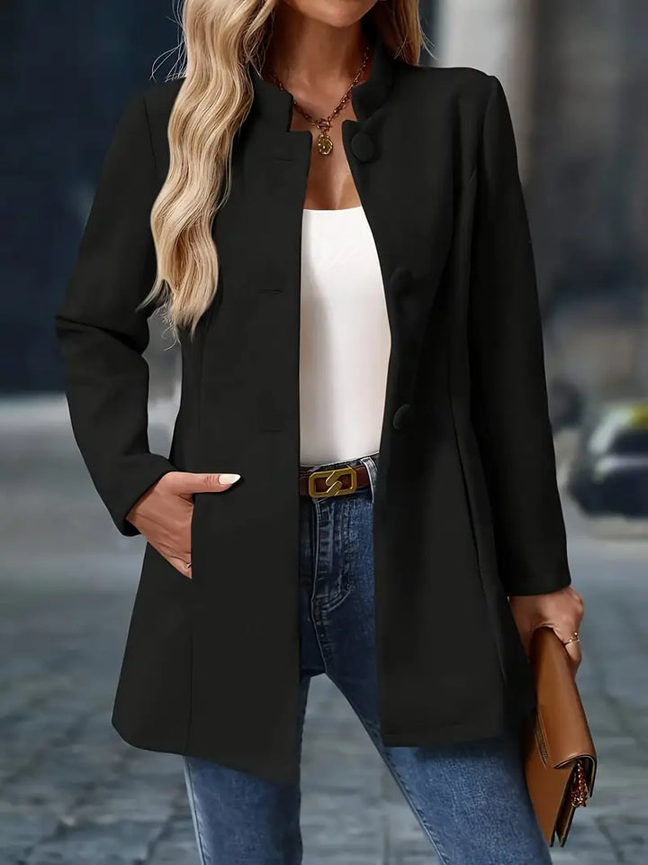Chaqueta Refinada Versátil en Negro