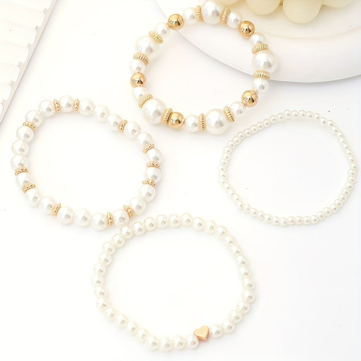 Conjunto de Pulseras de Corazón Elegantes