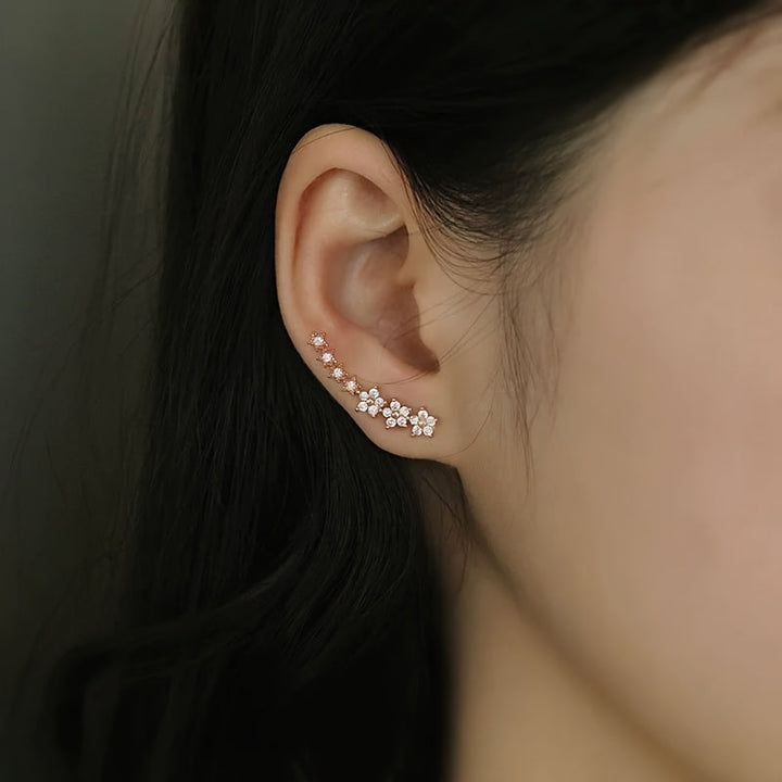 Pendientes de flores atemporales