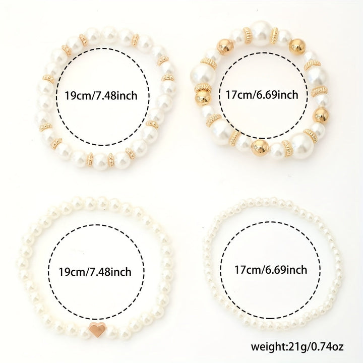 Conjunto de Pulseras de Corazón Elegantes
