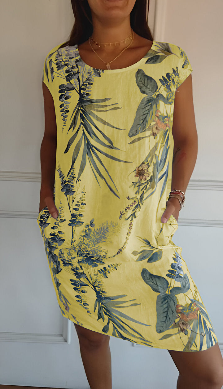 Elegante Vestido de Verano Maxi en Amarillo
