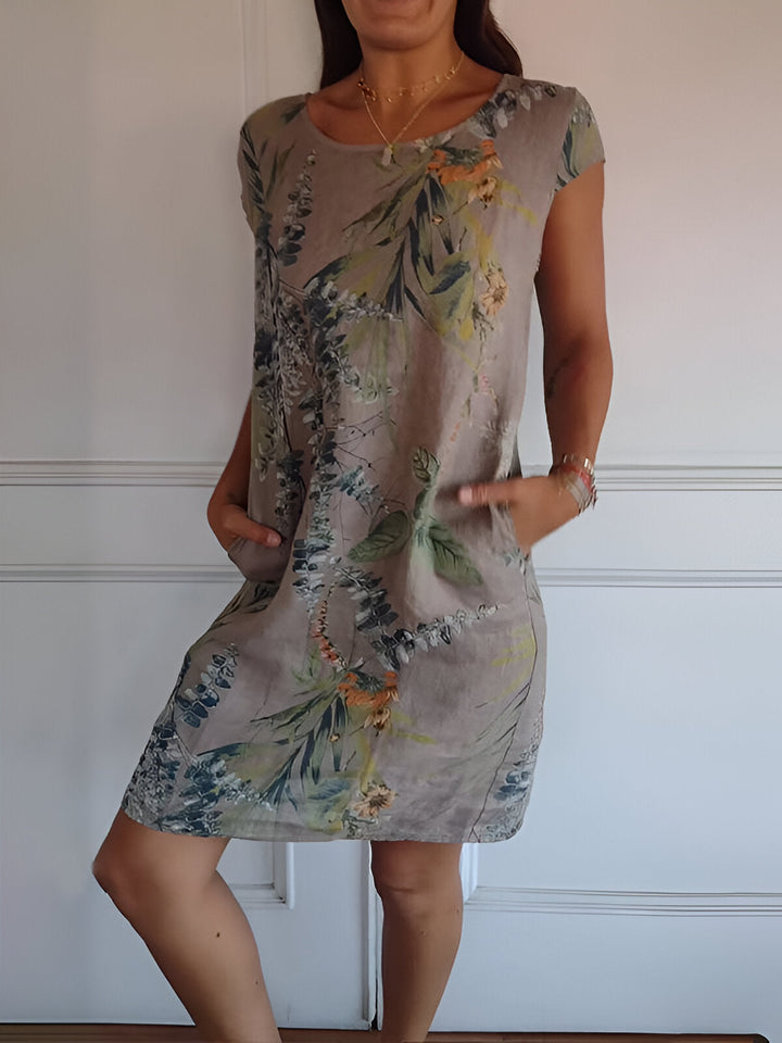 Elegante Vestido de Verano Maxi en Marrón