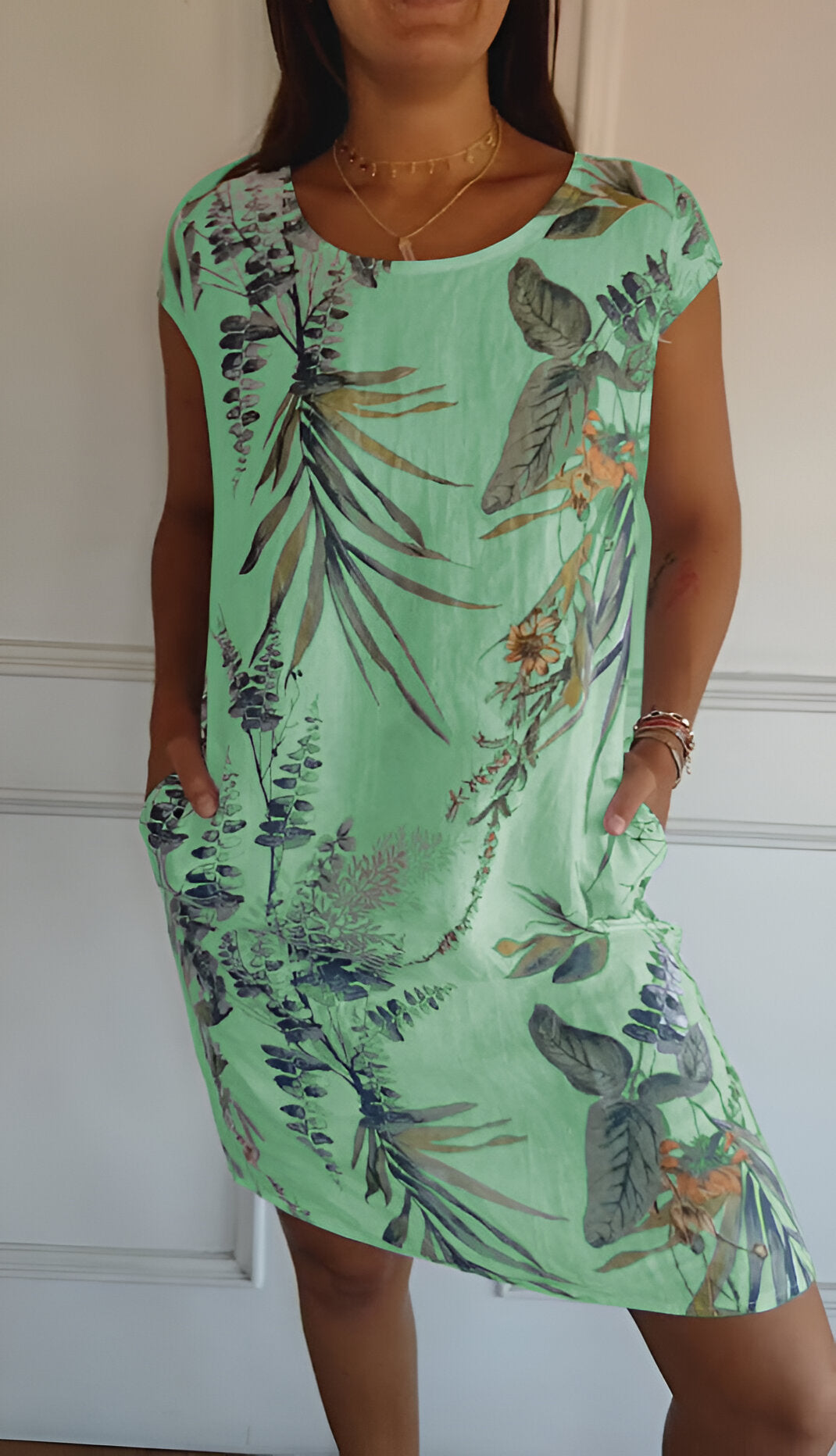 Elegante Vestido de Verano Maxi en Verde