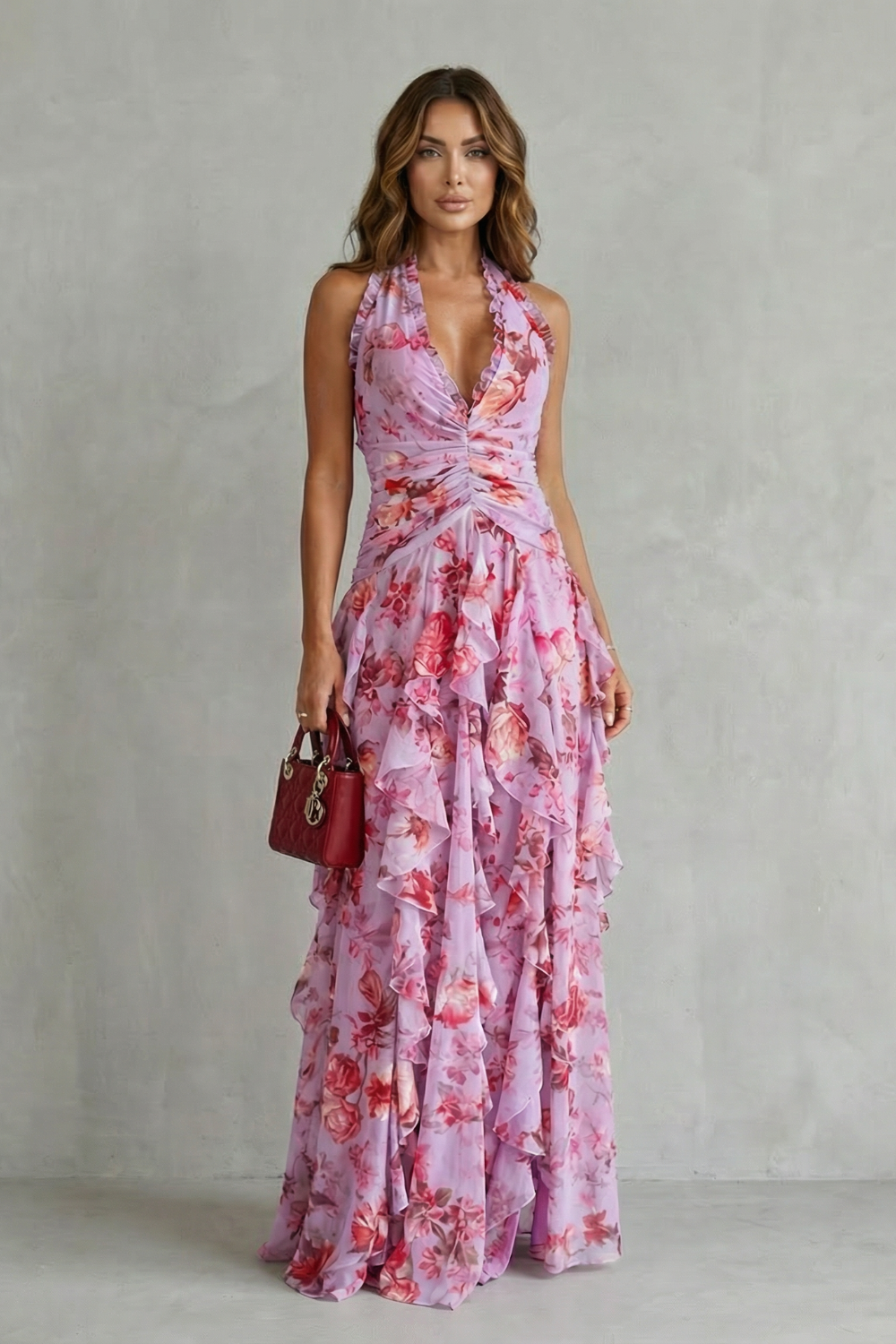 Elegante Vestido Halter Maxi (2)