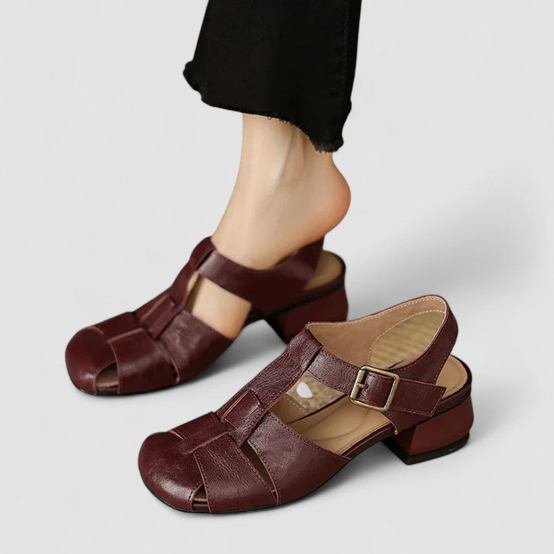 Elegantes Mary Jane Ortopédicos para Mujer en Marrón