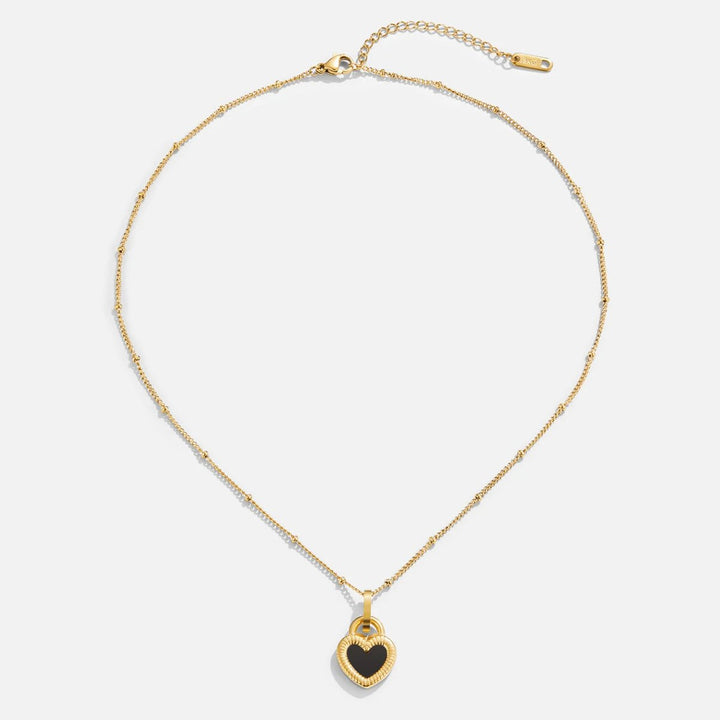 Collar de corazón reversible