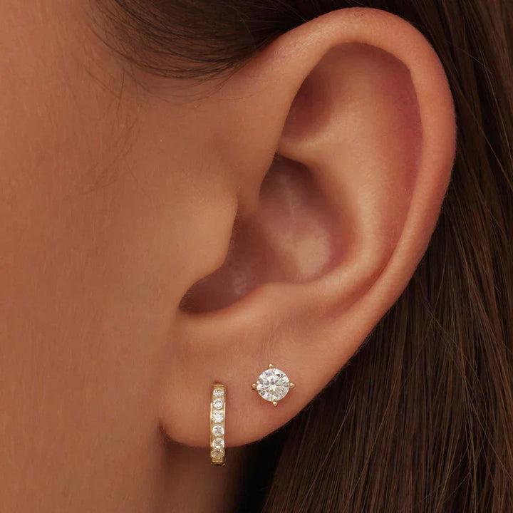 Conjunto de Pendientes de Piedra Color oro Elegante Dara Brillane