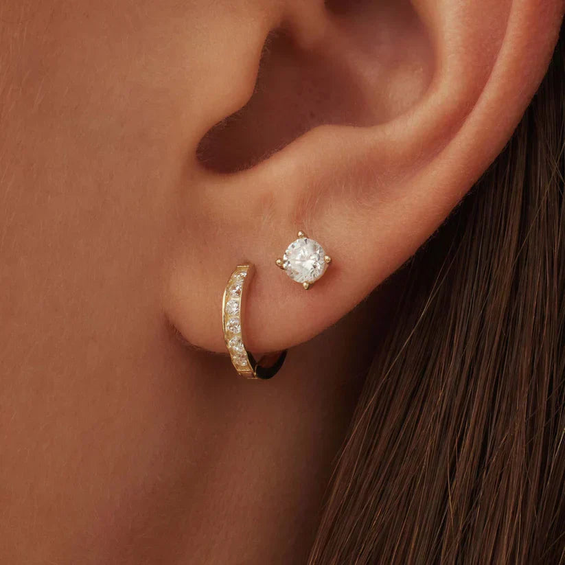 Conjunto de Pendientes de Piedra Color oro Elegante Dara Brillane