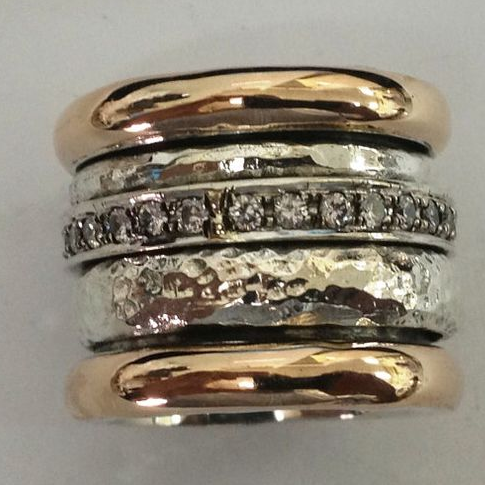 Anillo Vintage Dicker de Color oro y Color plata