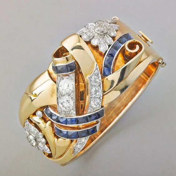 Anillo de Zirconia Vintage Color oro