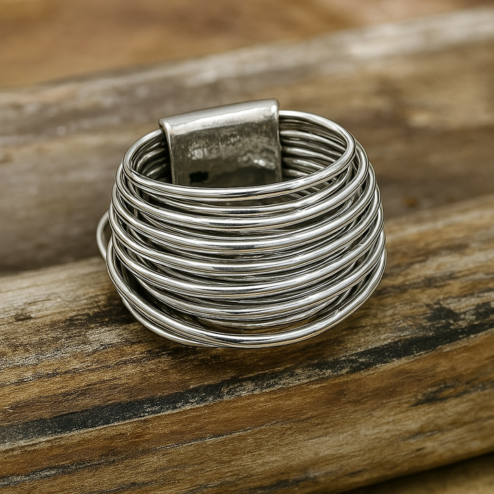 Anillo Vintage de Color plata Lagen