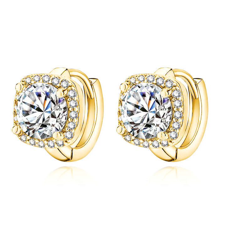 Pendientes Cuadrados Color oro Chic Nadine