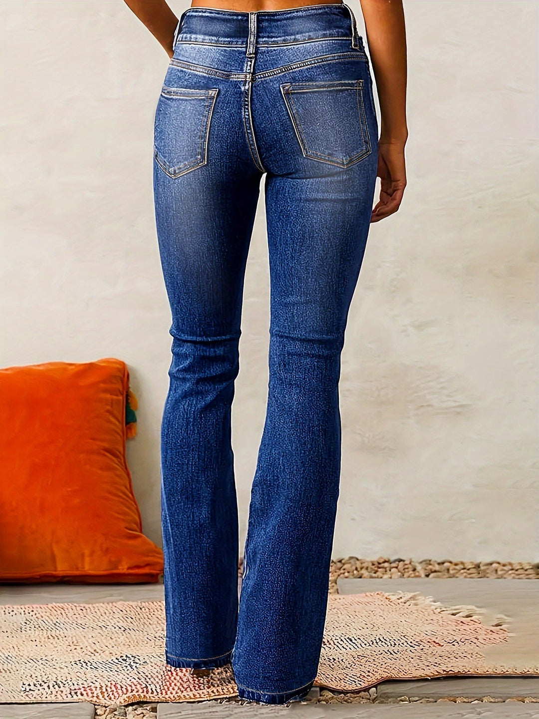Jeans Mujer de Cintura Alta Pierna Ancha (5)