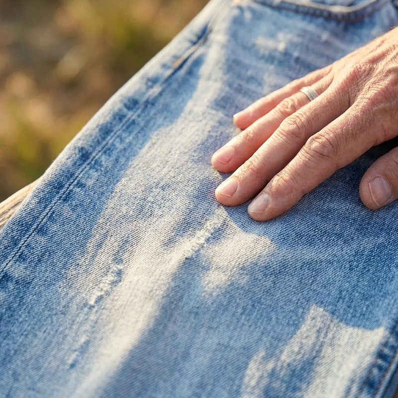 Jeans Rectos Cortos Retro para Mujer (7)