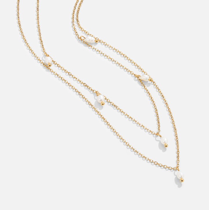 Collar de cadena con colgantes