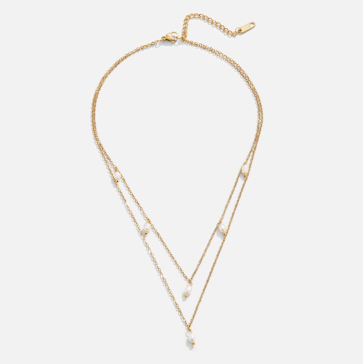 Collar de cadena con colgantes