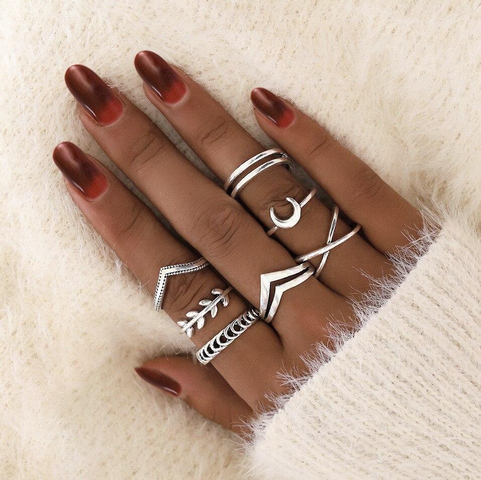 Conjunto de Anillos Único: 8 a 12 Piezas