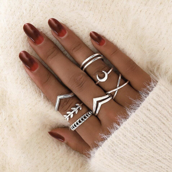 Conjunto de Anillos Único: 8 a 12 Piezas