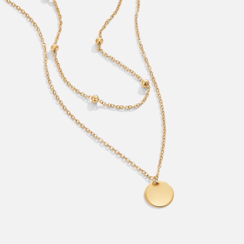 Collar de capas con colgante