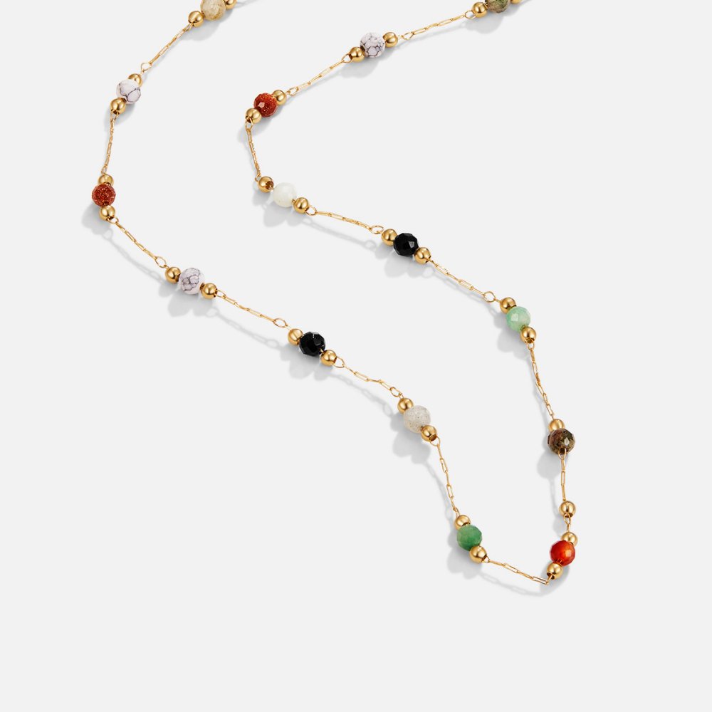 Collar de piedra minimalista