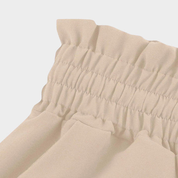 Mujer Pantalones de Lino Pierna Ancha Cintura Alta (7)