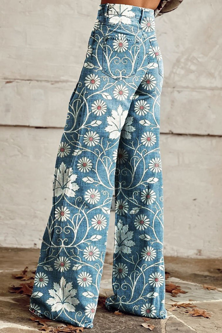 Mujer Pantalones Vintage Boho de Verano (2)