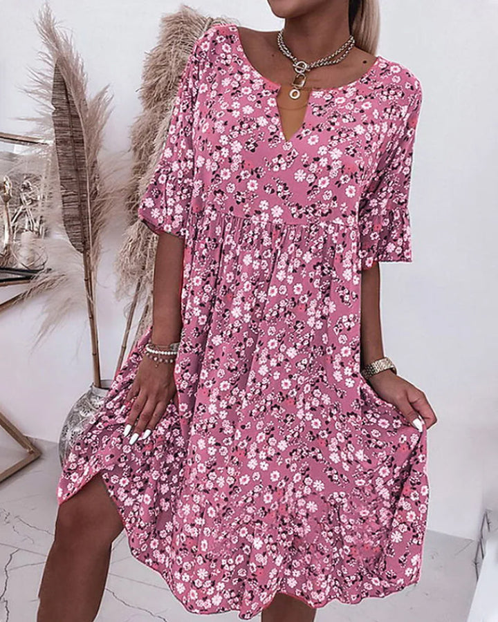 Mujer Vestido de Verano Midi Floral