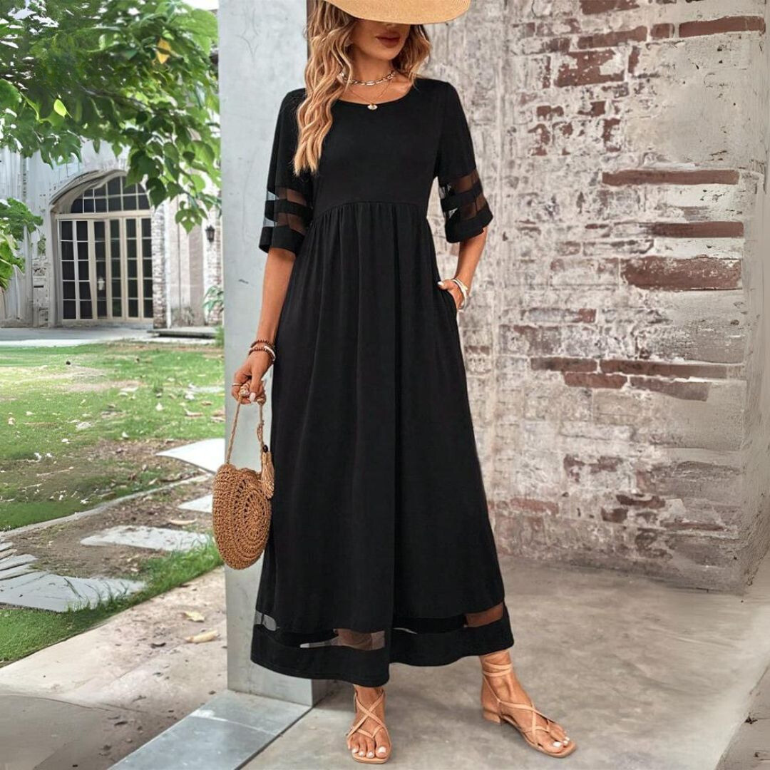 Sofisticado Vestido de Playa Maxi