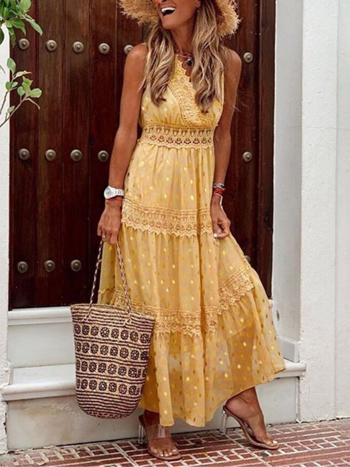Vestido boho largo para invitada de boda en Amarillo