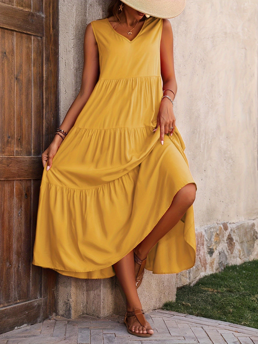 Vestido de algodón para invitada de boda en Amarillo