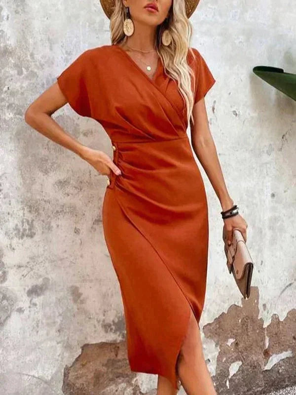 Vestido de Boda Midi Fluido (4)