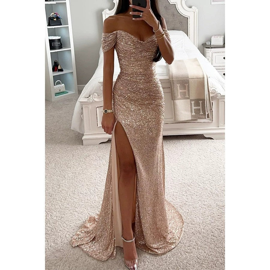 Vestido de Invitada de Boda con Lentejuelas (8)