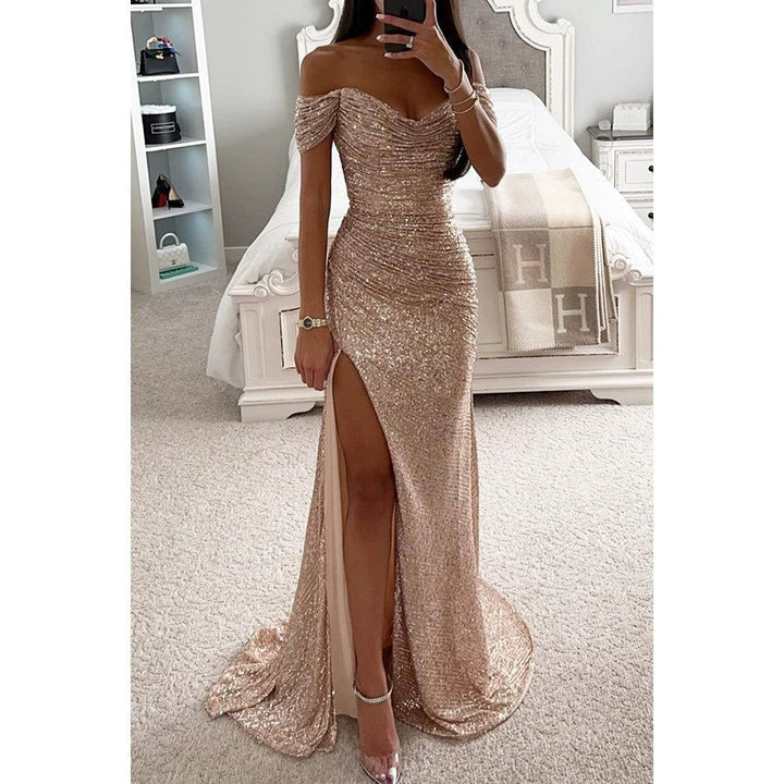 Vestido de Invitada de Boda con Lentejuelas (8)