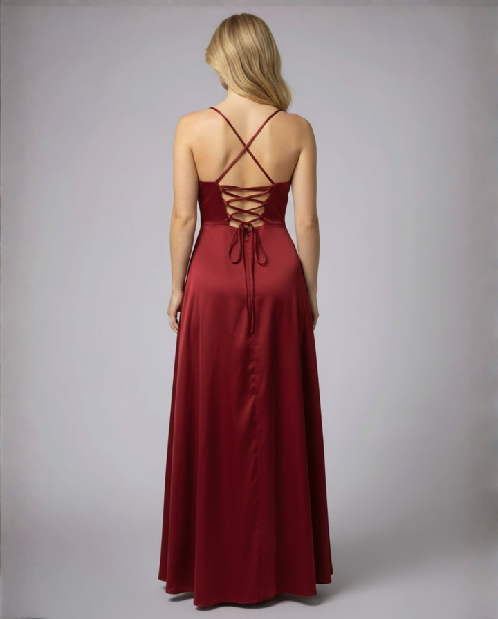 Vestido de Invitada Maxi Seda (3)