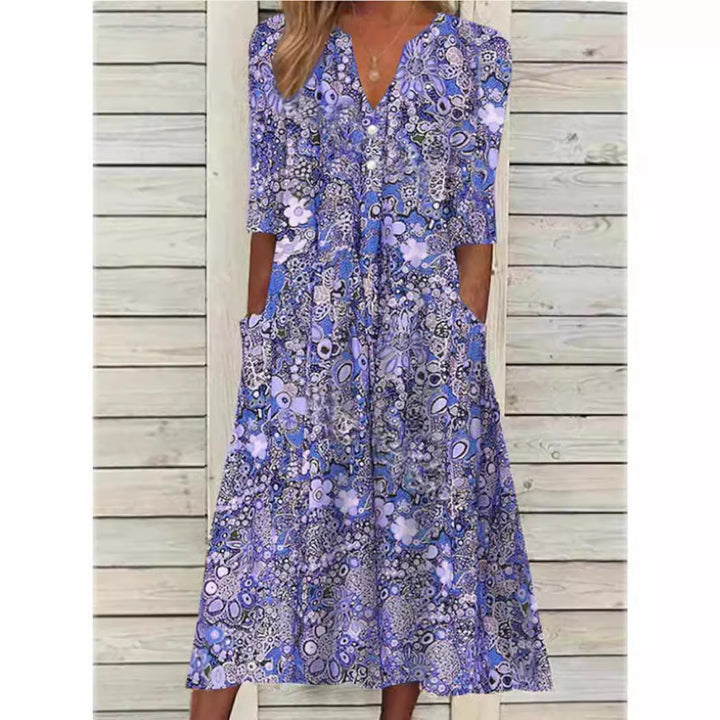 Vestido de playa elegante para verano en Azul 2