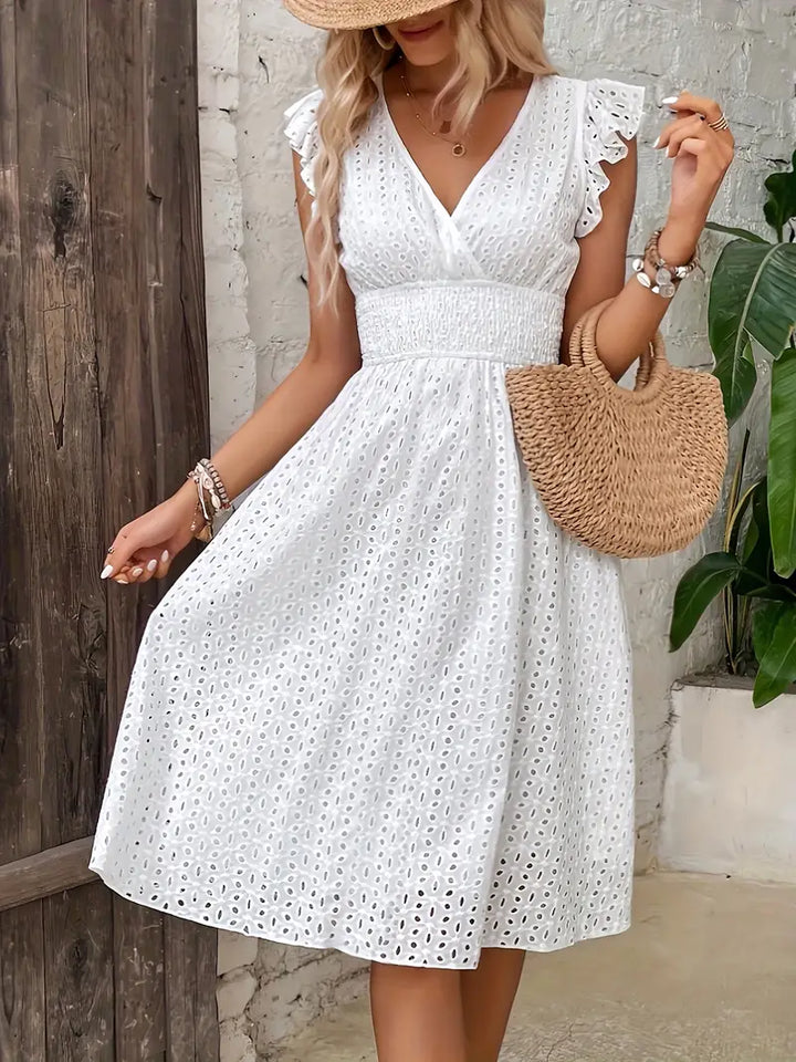 Vestido de verano boho para mujer en Blanco 2
