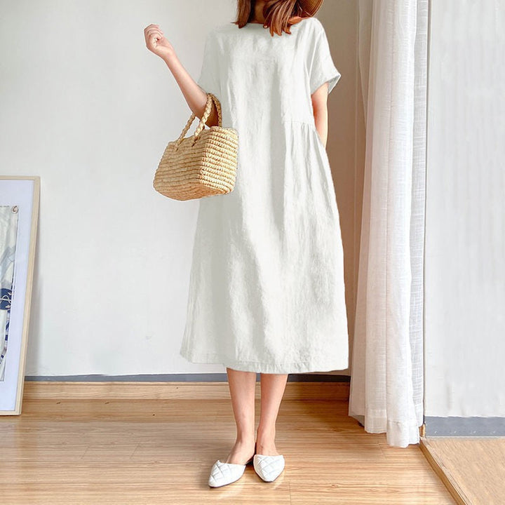 Vestido de verano midi para mujer en Blanco 1