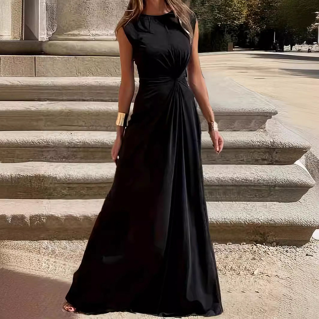 Vestido elegante de mujer para invitada de boda en Gris 2