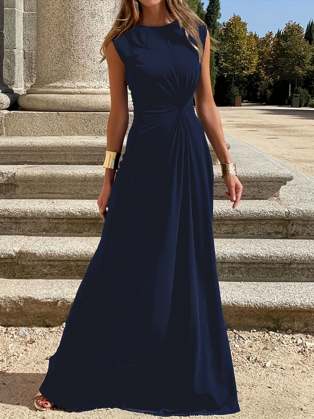 Vestido elegante de mujer para invitada de boda en Verde 5